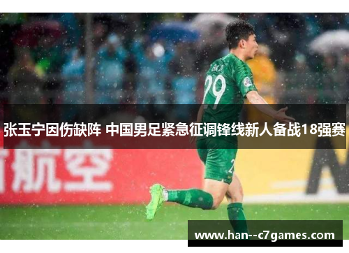 张玉宁因伤缺阵 中国男足紧急征调锋线新人备战18强赛